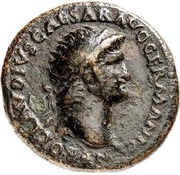 As - Nero GENIO AVGVSTI S C I; Genius obverse image