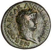 As - Nero PACE P R TERRA MARIQ PARTA IANVM CLVSIT S C obverse image