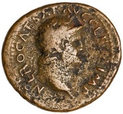 As - Nero PACE P R VBIQ PARTA IANVM CLVSIT S C obverse image