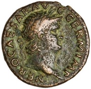 As - Nero PACE P R VBIQ PARTA IANVM CLVSIT S C obverse image