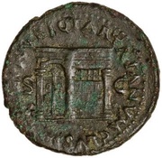 As - Nero PACE P R VBIQ PARTA IANVM CLVSIT S C, Rome, 62-68 reverse image