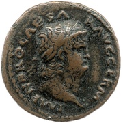 As - Nero PACE P R VBIQ PARTA IANVM CLVSIT S C obverse image