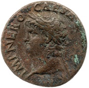 As - Nero PACE P R VBIQ PARTA IANVM CLVSIT S C obverse image