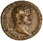 As - Nero S C; Victory obverse image