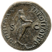 As - Nero PONTIF MAX TR POT IMP P P S C I, Rome, 62-68 reverse image