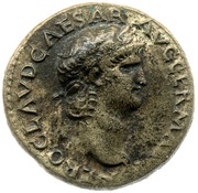 As - Nero GENIO AVGVSTI S C I; Genius obverse image