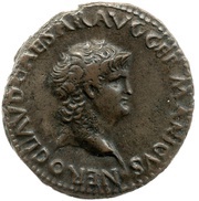 As - Nero GENIO AVGVSTI S C; Genius obverse image