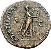 As - Nero PONTIF MAX TR POT IMP P P S C, Rome, 62-68 reverse image