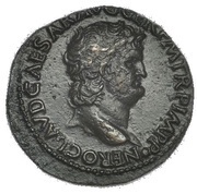 As - Nero GENIO AVGVSTI S C; Genius obverse image