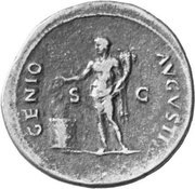 As - Nero GENIO AVGVSTI S C; Genius, Rome, 62-68 reverse image