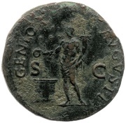 As - Nero GENIO AVGVSTI S C; Genius, Rome, 62-68 reverse image