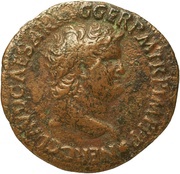 As - Nero PACE P R TERRA MARIQ PARTA IANVM CLVSIT S C obverse image