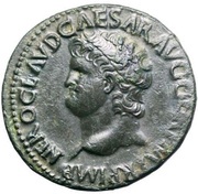 As - Nero S C; Victory obverse image