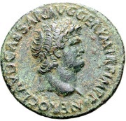As - Nero S C; Victory obverse image