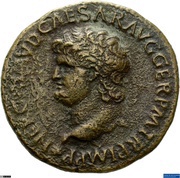 As - Nero S C; Victory obverse image