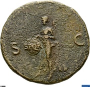 As - Nero S C; Victory, Rome, 62-68 reverse image