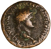 As - Nero S C; Victory obverse image