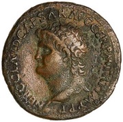 As - Nero S C; Victory obverse image