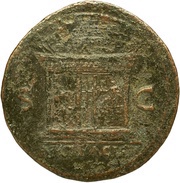 As - Nero ARA PACIS S C, Rome, 62-68 reverse image