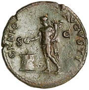 As - Nero GENIO AVGVSTI S C; Genius, Rome, 62-68 reverse image