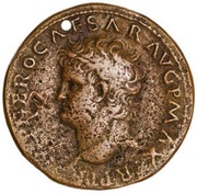 As - Nero GENIO AVGVSTI S C; Genius obverse image