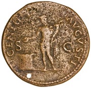 As - Nero GENIO AVGVSTI S C; Genius, Rome, 62-68 reverse image
