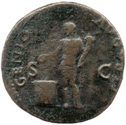 As - Nero GENIO AVGVSTI S C; Genius, Rome, 62-68 reverse image