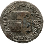 As - Nero PACE P R TERRA MARIQ PARTA IANVM CLVSIT S C, Rome, 62-68 reverse image