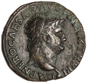 As - Nero S C; Victory obverse image