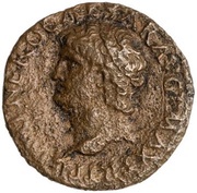 As - Nero S C; Victory obverse image