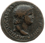 As - Nero S C; Victory obverse image