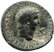 As - Nero S C; Victory obverse image