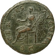 As - Galba CERES AVGVSTA S C; Ceres, Rome, 68-69 reverse image
