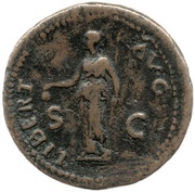 As - Galba LIBERT AVG S C; Libertas, Rome, 68-69 reverse image