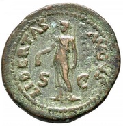 As - Galba LIBERTAS AVGVS S C; Libertas, Rome, 68-69 reverse image
