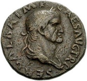 As - Galba VESTA S C; Vesta obverse image