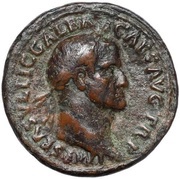 As - Galba CERES AVGVSTA S C; Ceres obverse image
