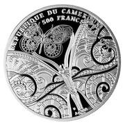 500 Francs Orange butterfly obverse image