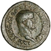 As - Galba VESTA S C; Vesta obverse image
