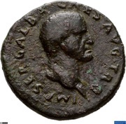 As - Galba VESTA S C; Vesta obverse image
