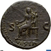 As - Galba VESTA S C; Vesta, Rome, 68-69 reverse image