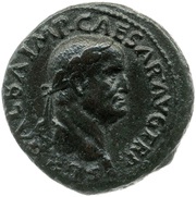 As - Galba CERES AVGVSTA S C; Ceres obverse image