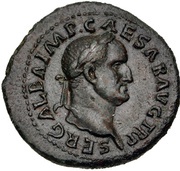 As - Galba LIBERTAS PVBLICA S C; Libertas obverse image