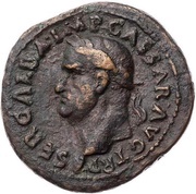 As - Galba LIBERTAS PVBLICA S C; Libertas obverse image