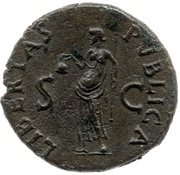 As - Galba LIBERTAS PVBLICA S C; Libertas, Rome, 68-69 reverse image