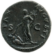 As - Galba PAXS AVGVSTI S C; Pax, Rome, 68-69 reverse image