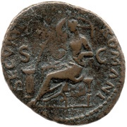 As - Galba SECVRITAS ROMANI S C; Securitas, Rome, 68-69 reverse image