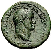 As - Galba SECVRITAS ROMANI S C; Securitas obverse image