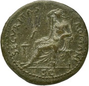 As - Galba SECVRITAS ROMANI S C; Securitas, Rome, 68-69 reverse image