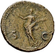 As - Galba S C; Victory, Rome, 68-69 reverse image